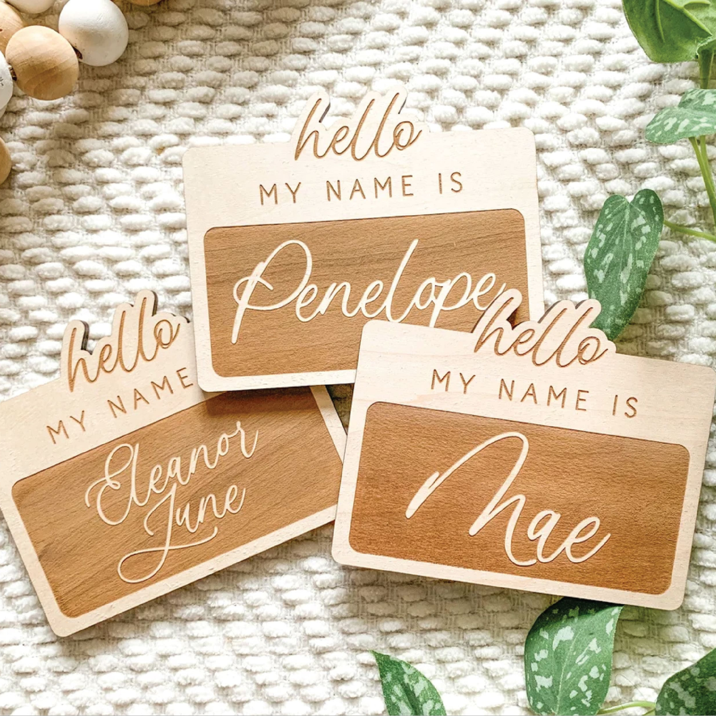 Wooden Baby Milestone Cards Wooden Baby Circles - Monthly Newborn Baby Gifts Hello World Wooden Plates Pregnancy Milestones