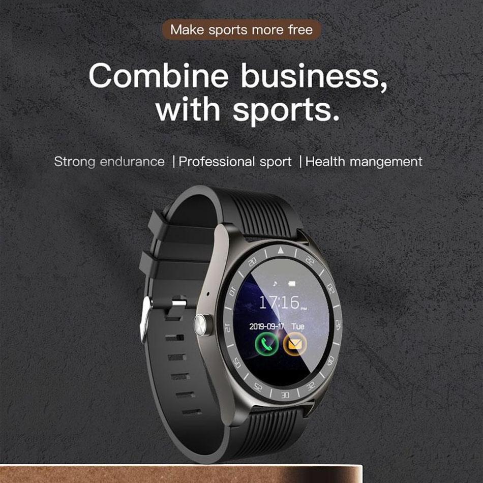 2020 new touch screen wristwatch v5 smart band support SIM phone call watch health sport smart watch