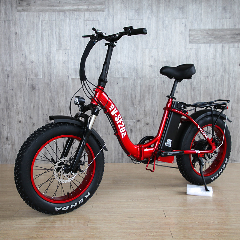 Folding Step Through Electric Bicycle 20 Inch Fat Tire 750w Ebike 250W 750W 36V 48v Electric Bike 7 Speeds ebike