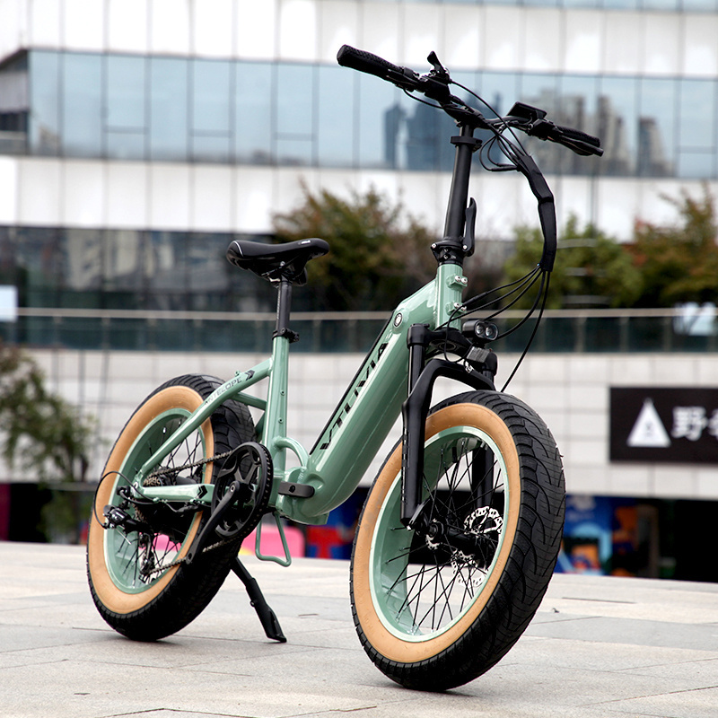 USA EU CA Warehouse 250W 750W 1000w ebike 6061 Aluminum Alloy electric folding bike fat tire with lithium battery