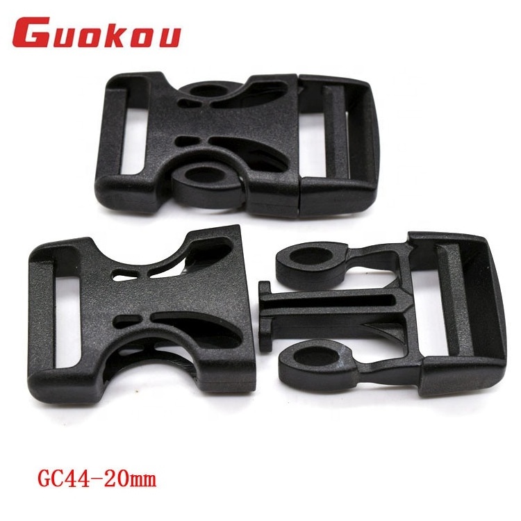 GC44 3/4inch plastic motorcycle helmet quick side release buckle for backpacks