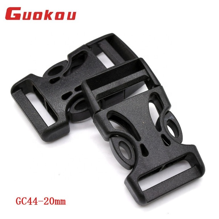 GC44 3/4inch plastic motorcycle helmet quick side release buckle for backpacks