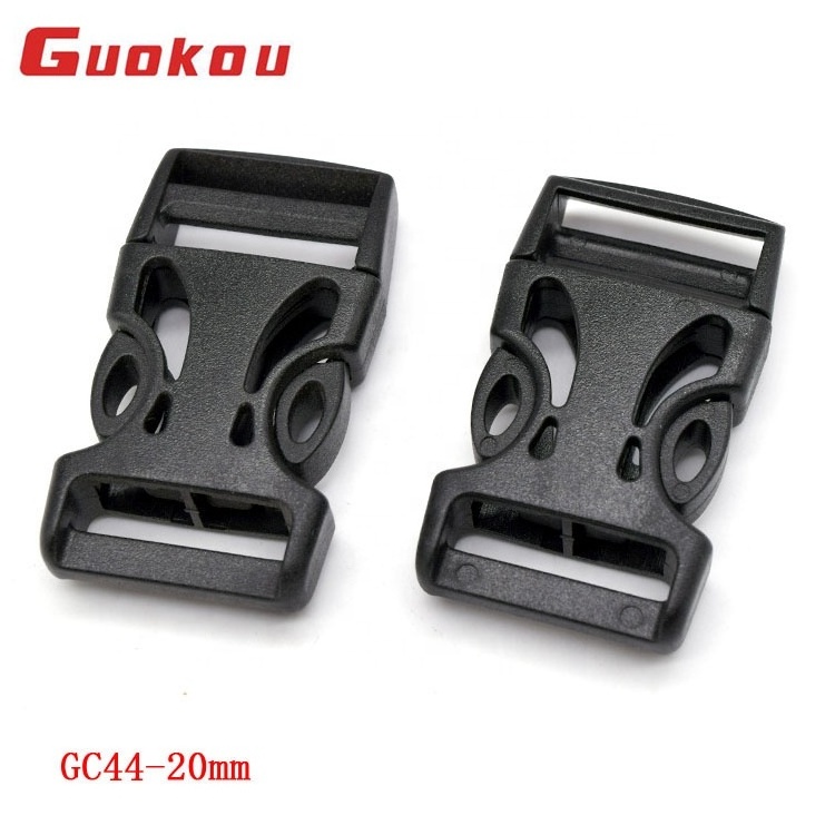 GC44 3/4inch plastic motorcycle helmet quick side release buckle for backpacks