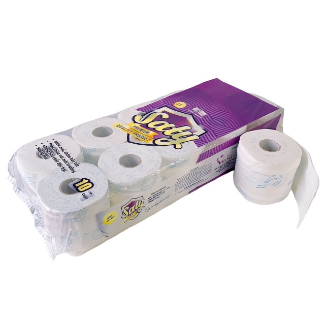 Free samples High quality cheap custom private label toilet paper bath tissue paper roll Made in Vietnam