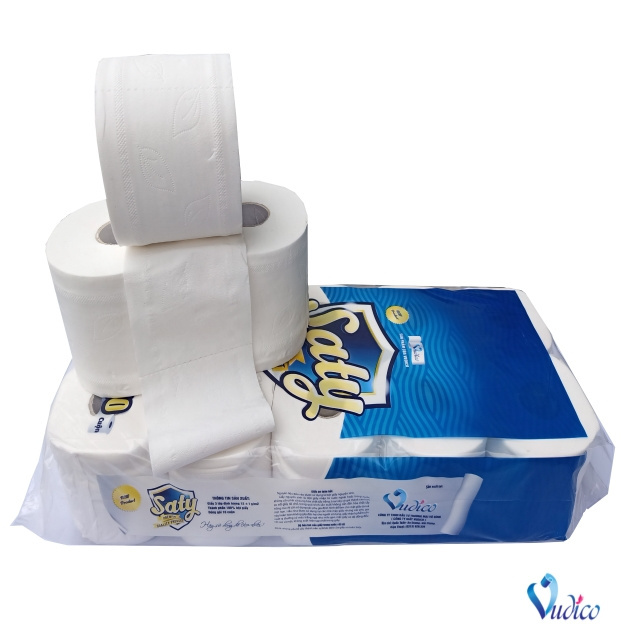 Free samples High quality cheap custom private label toilet paper bath tissue paper roll Made in Vietnam