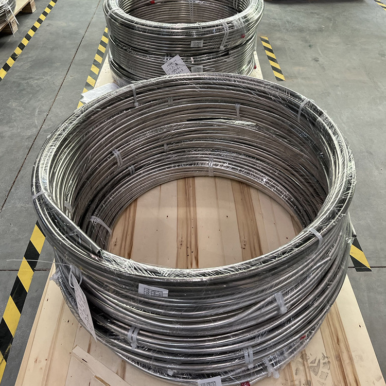 304 304L 316L 1.4401 1.4406 2205 Precision stainless steel SS coiled tubing/cooling coiled tube factory Precision