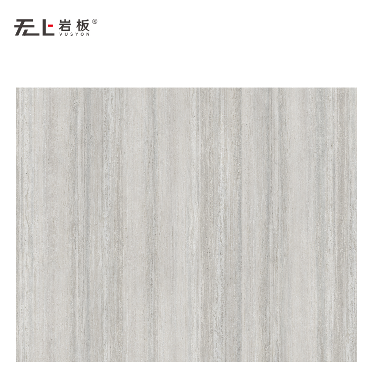 New Product Large Size Matte Grey Travertine Design Porcelain Sintered Stone for Indoor Outdoor Wall Floor Decoration