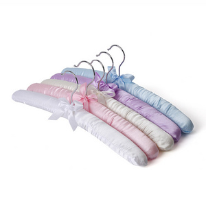 43cm Color Satin Padded Cushioned Clothes Coat Wedding Dress Hanger