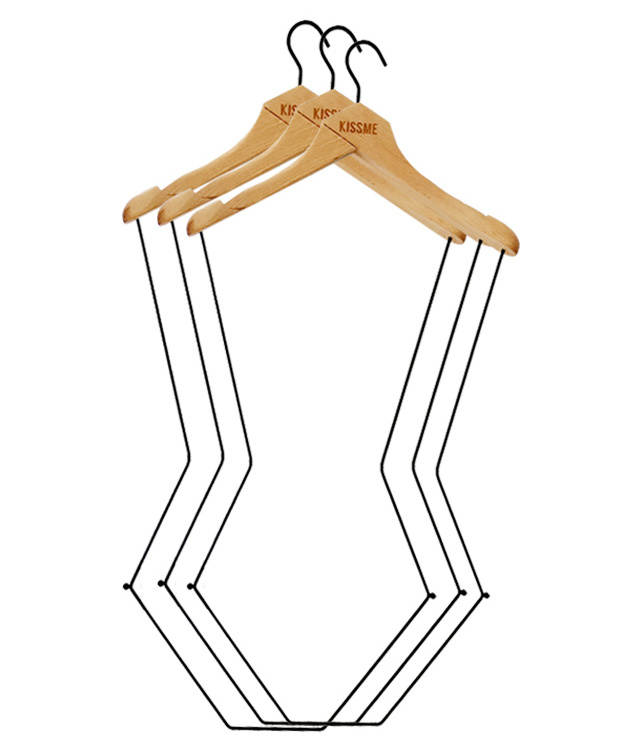 Factory wholesale  Hot selling  wooden wire underwear full body swimwear swimsuit Hangers for Lingerie bikini display