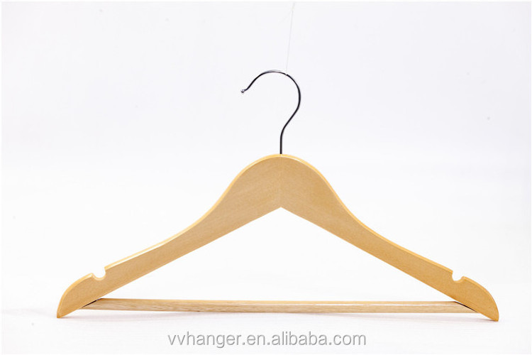 Ready to Ship Eco-friendly high quality clothes wooden wall hanger