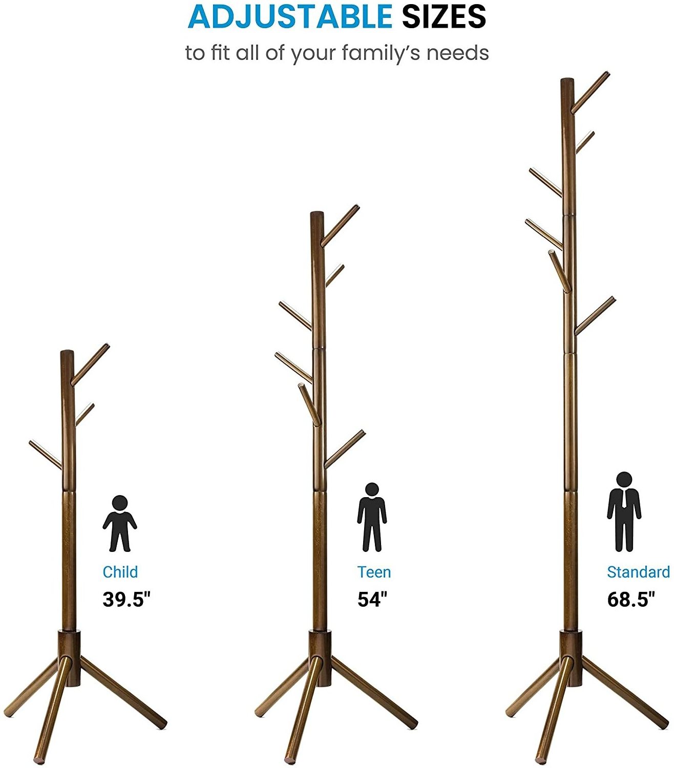 Best Selling Clothes Hanger Heavy Duty Office Coat Rack Stand with 6 ...