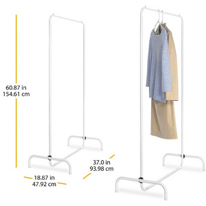 Factory Wholesale Standard Mobile Strong And Sturdy Easy Assembling Garment Rack For Clothes Coats Skirts Shirts Sweaters