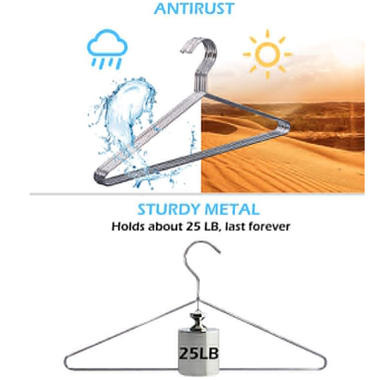 Hot selling Stainless Steel High Quality Coat Hanger metal hangers For Cloths