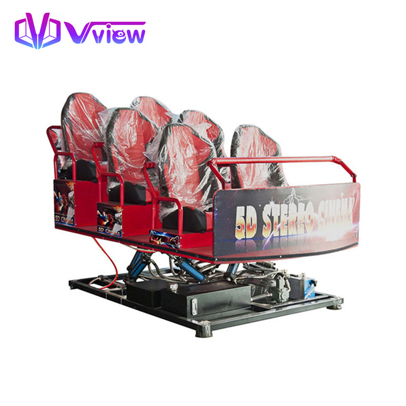 Vview VR Arcade Dynamic 9D Attractie Car Racing Game Machine Driving Simulator 5D 4D Motion Cinema Seat