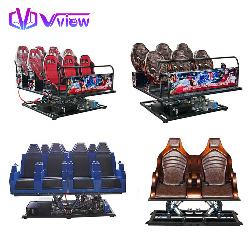 Vview VR Arcade Dynamic 9D Attractie Car Racing Game Machine Driving Simulator 5D 4D Motion Cinema Seat