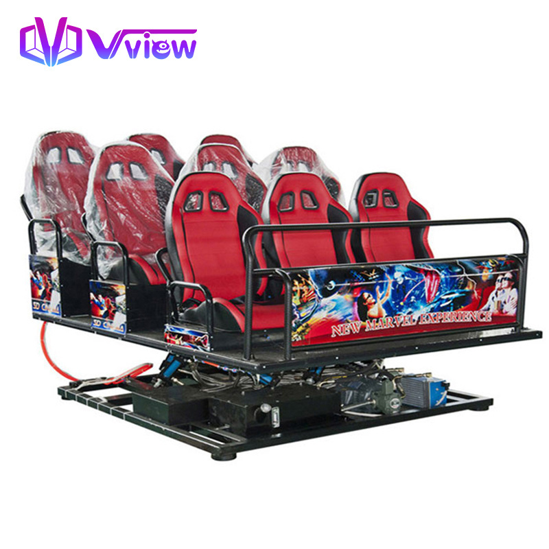 Vview VR Arcade Dynamic 9D Attractie Car Racing Game Machine Driving Simulator 5D 4D Motion Cinema Seat