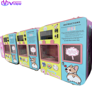 Hot Selling Digital Cocktail Period Mobile App Marshmallow Cotton Candy Vending Machine