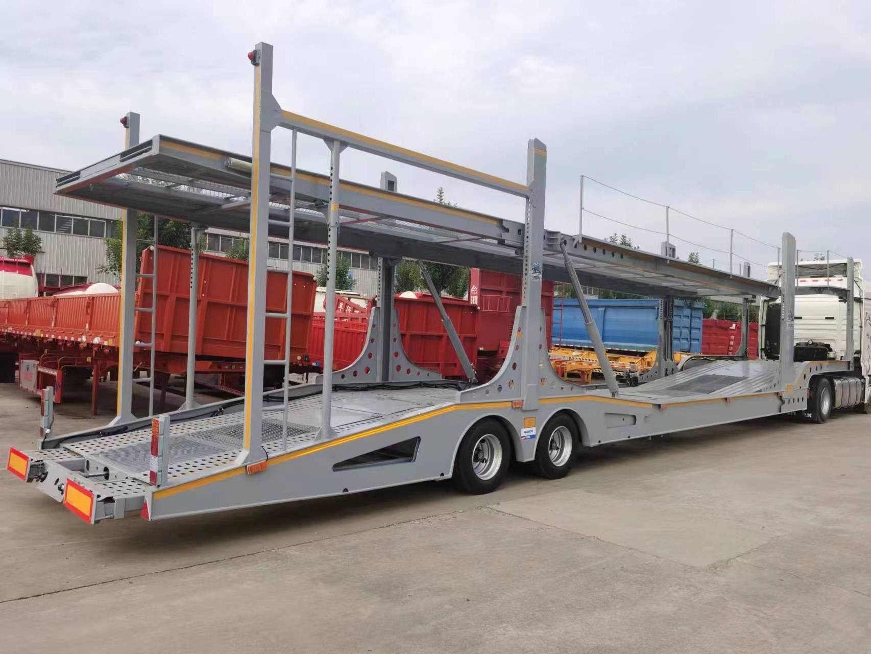 China Standard Semi-Trailer Type Truck Trailer with Good Carrier Air Suspension and Steel Material