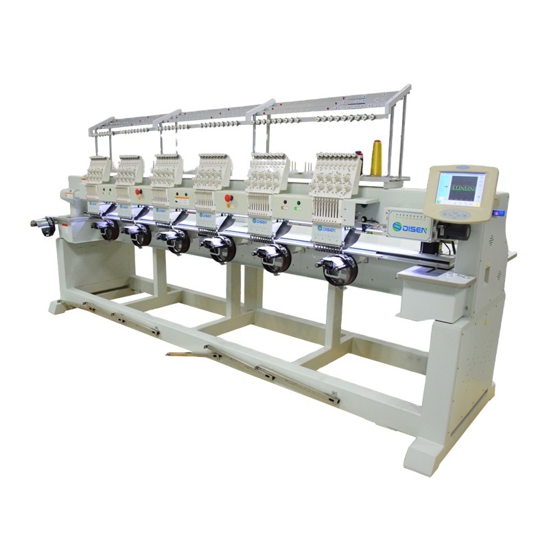 Industrial multifunction six heads embroidery machine for sale