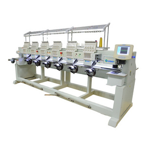 Industrial multifunction six heads embroidery machine for sale