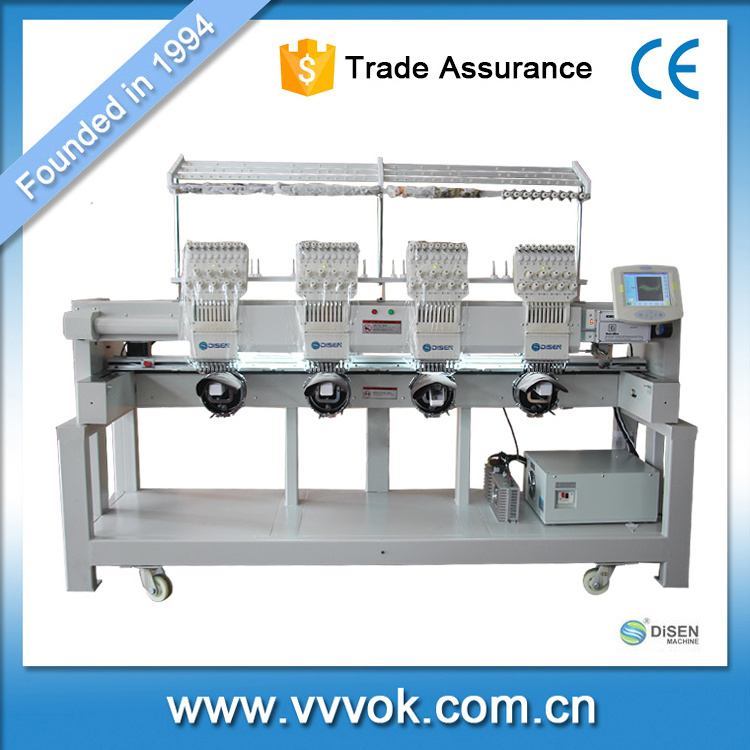 Multifunction 4 heads gemsy embroidery machine