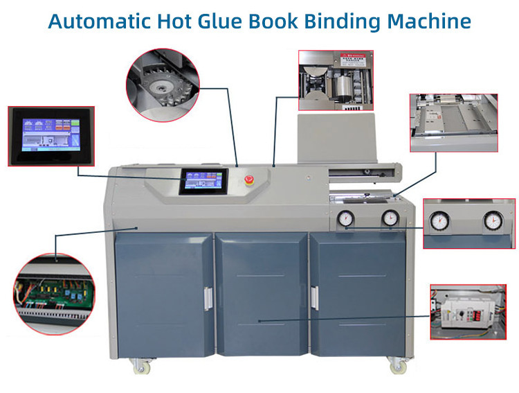 pur-a4 pur horizon bq 270 perfect book glue binding sg-tb05 a4 sg-t60 a3 sg-55hc dc-460 hb-250 hot melt glue binding machine