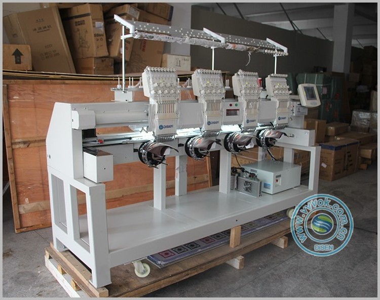 Multifunction 4 heads gemsy embroidery machine