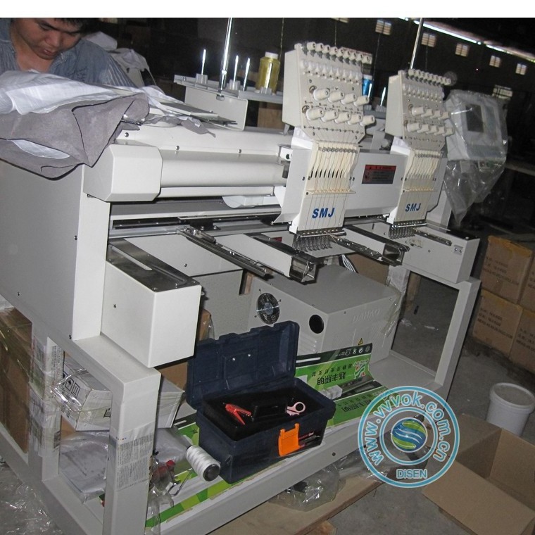 2 head butterfly embroidery machine