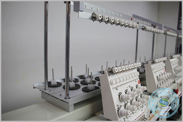 Industrial multifunction six heads embroidery machine for sale