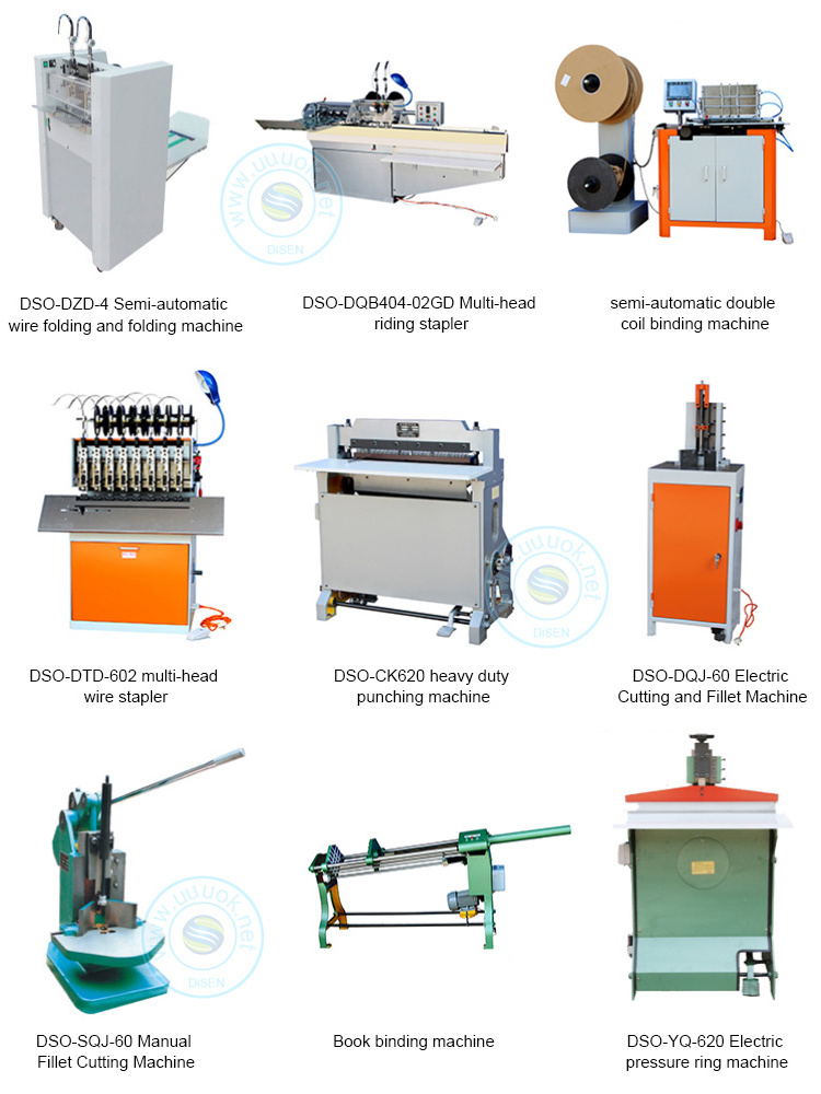 China industrial semi-automatic wire-o calendar rim electrical spiral coil double loop wire book binding machine price