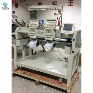 Multifunction 2 head 9 needles hat embroidery machine