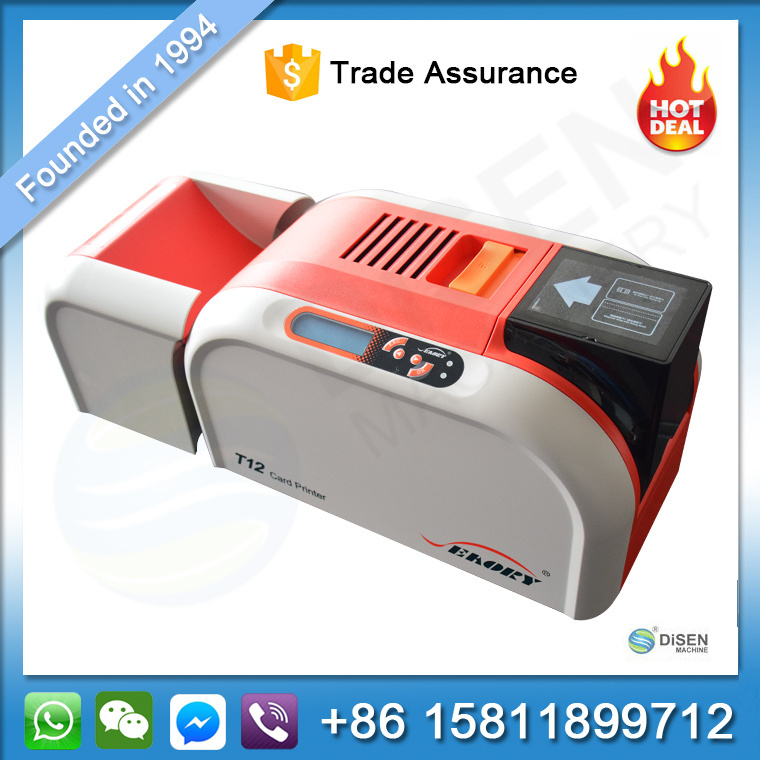 China cheap pvc magnetic credit driver license business card printing machine smart pvc plastic id card printer price