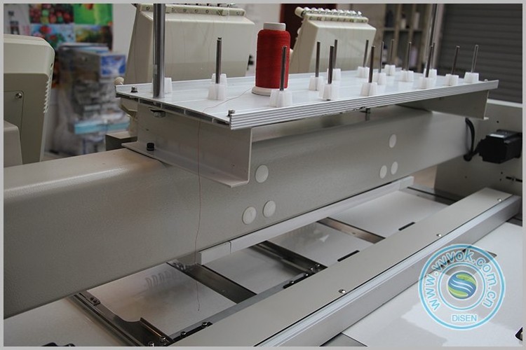 Multifunction 2 head 9 needles hat embroidery machine