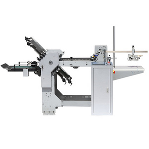 Fully automatic z type paper perforating collator and stitching a4 a3 electric paper cube folding machine for hotmelt adhesives