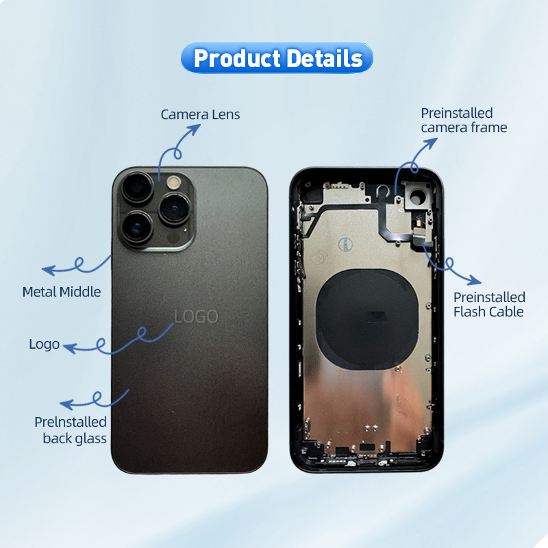 Wholesale Mobile Phone Housing For iPhone X Xs Max Convert to 13 pro max 15paro max for iPhone Housing Without parts