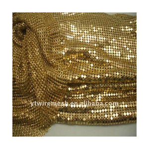 Fashion flake metallic cloth Aluminum Glitter Sequin Fabric For Lady Handbag