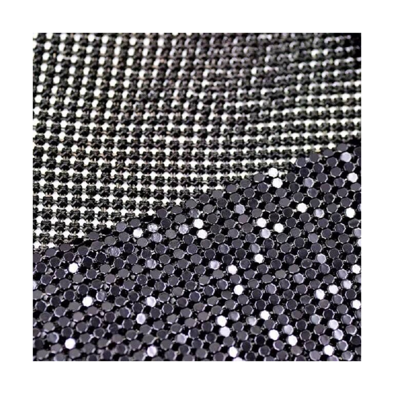 Wholesale metallic gold sequin fabric for Garments Bags Shoes Accessories