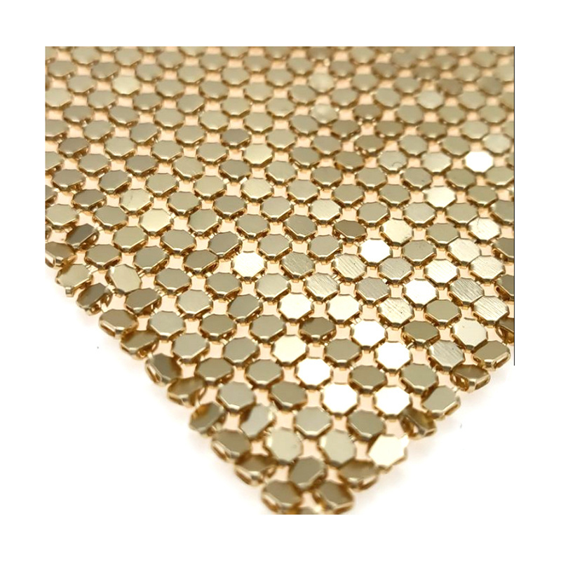 Fashion flake metallic cloth Aluminum Glitter Sequin Fabric For Lady Handbag