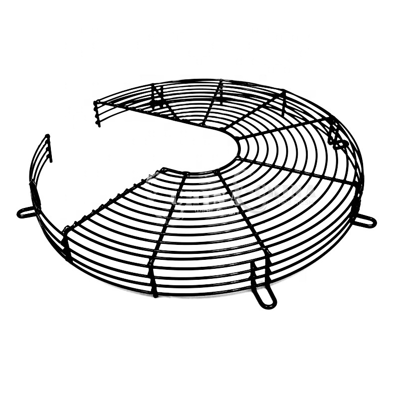 High Quality Finger Air Conditioner Grill Ral9010 Pvc Coated Grid Wire Griglia Custom Steel Fan Guard