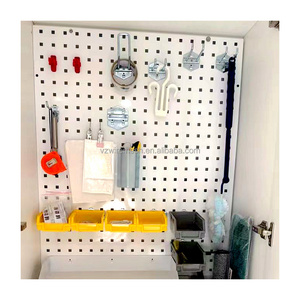 Distributor Corrosion Resistant Blue 1.0mm Carbon Steel Pegboard Wall Organizer For Store Industrial Metal Craft Display