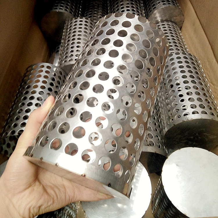 Strainer Baskets Double Wall Duplex Flexible Food Grade High Pressure Seamless Perforated Filter Stainless Steel Pipe