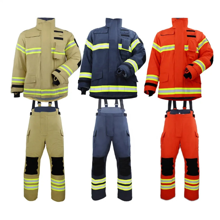 Factory Supply 4 Layers Nomex Fire Fighter Fire Fighting Fireman Firefighter Jacket