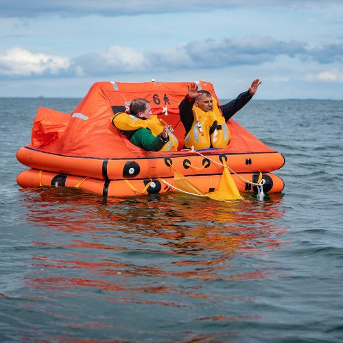 10-12 Person Marine Throwing Self Righting Inflatable Life Raft