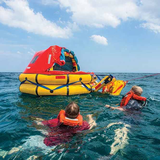 10-12 Person Marine Throwing Self Righting Inflatable Life Raft