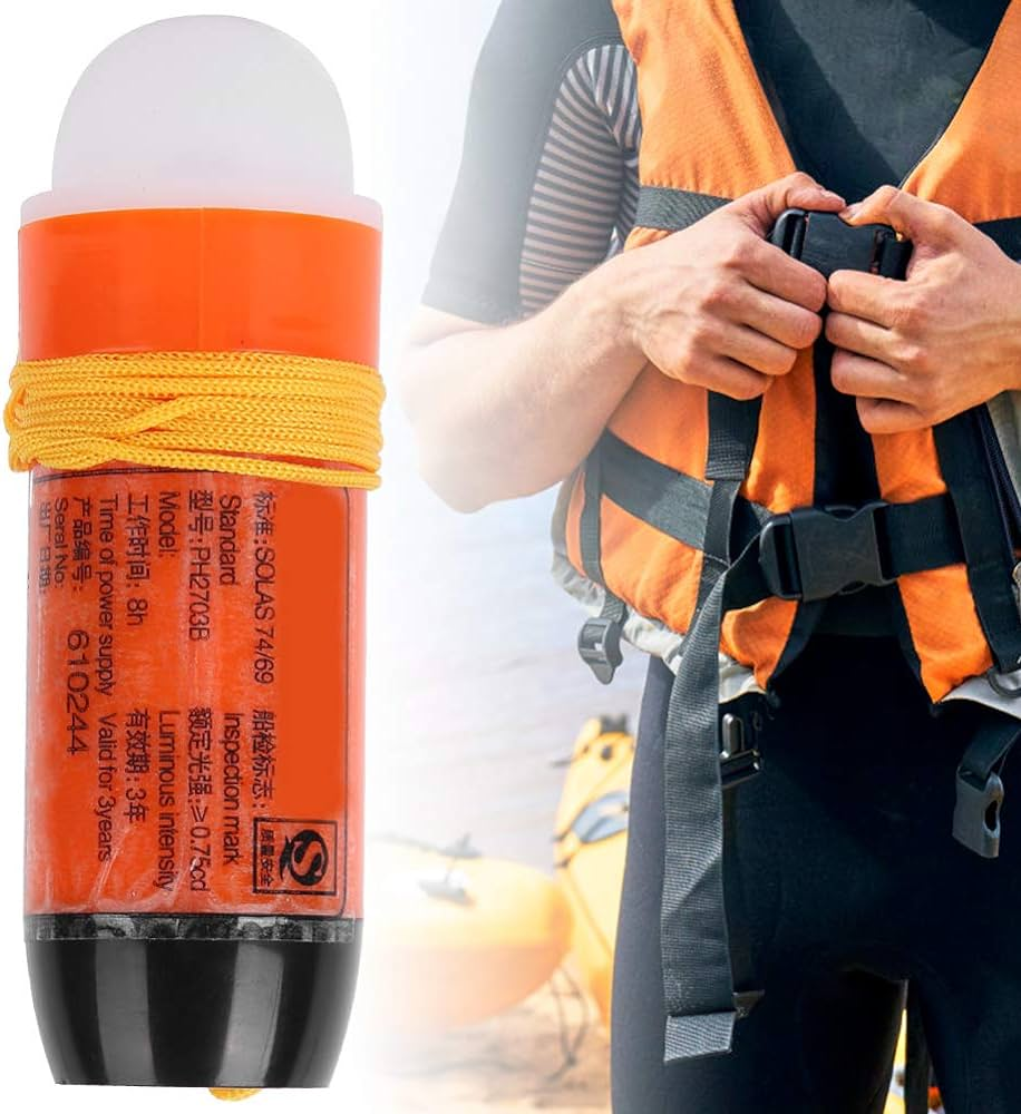 Marine Life Jacket Light Dry Battery Sea Water Battery Operated Emergency Strobe Lights