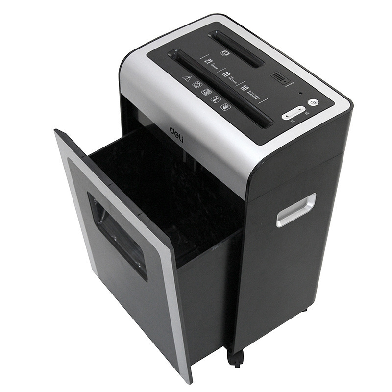 Deli 9915 High Quality Auto Feeding Paper Shredder Easy Operation For Office Use Document A4 Paper Shredding Machine