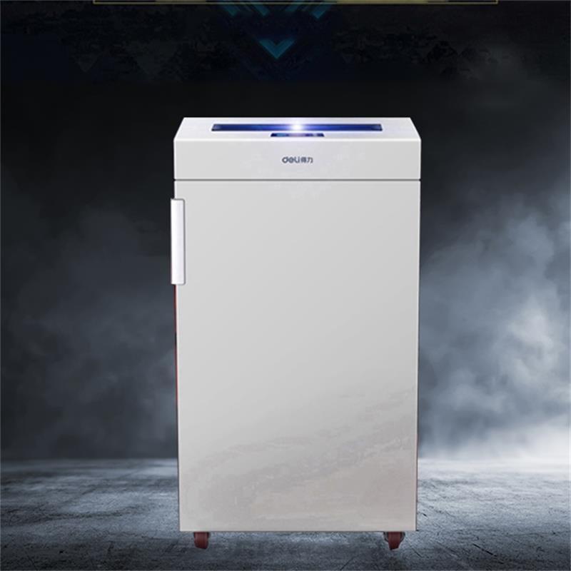 Deli 9909 Durable Paper Shredding Machine Heavy Duty High Quality 75L Large Capacity Electric Shredder Cut Paper Shredder