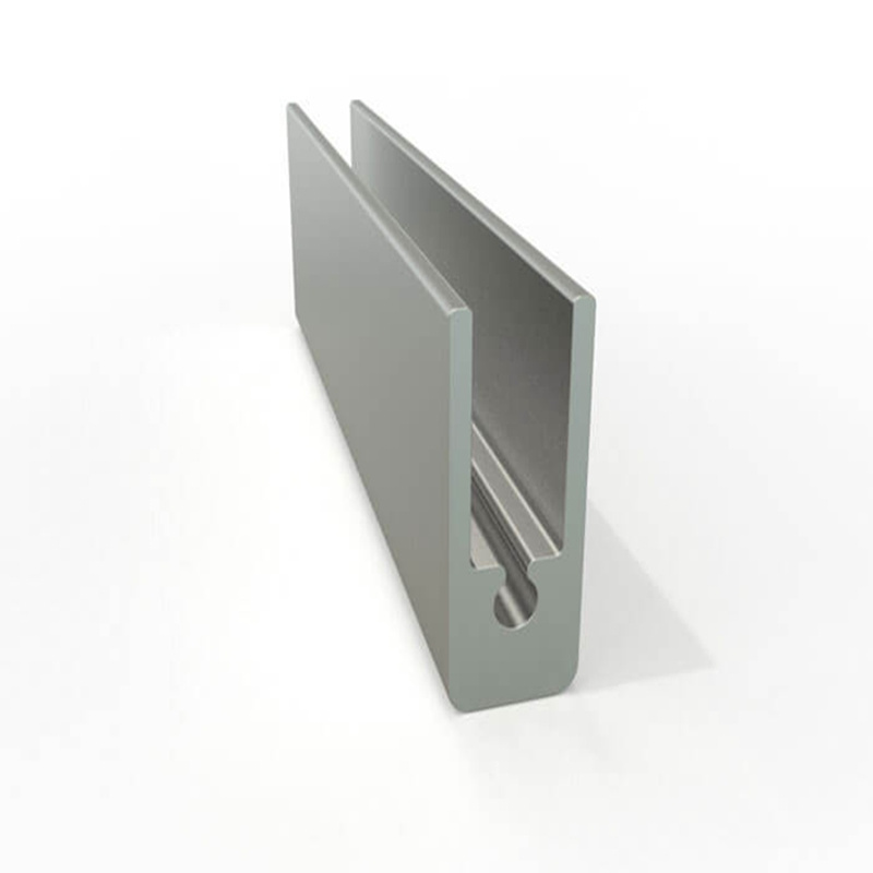 6061 Extruded Aluminum U H T shape for aluminum sliding window track channel door frame