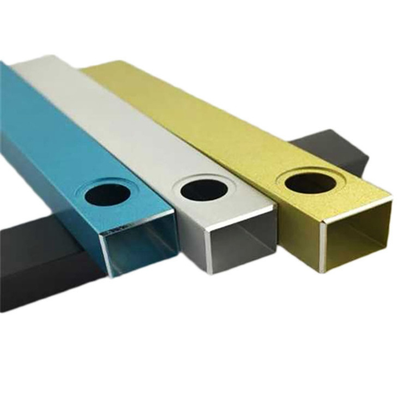 6061 6063 Extruded Aluminum Hollow Square Rectangular Tube Pipe With Holes