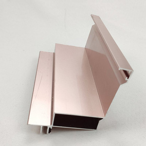 aluminum extrusion profile anodized champagne anodizing sand blasting